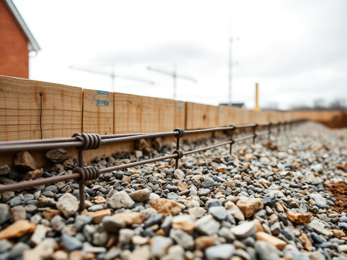 Armeringsjern og forskalling til fundament